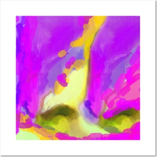 Purple abstracts Posters and Art